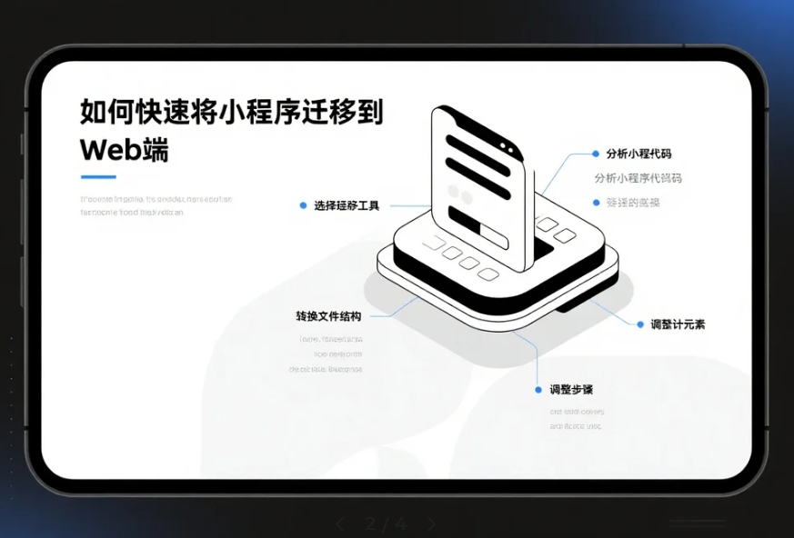 如何快速將小程序遷移到Web端?