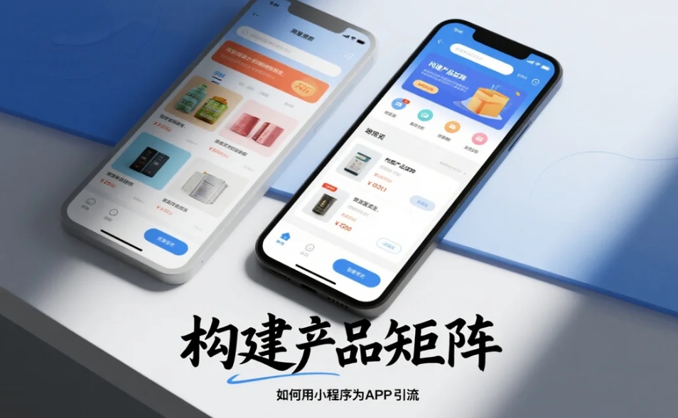 如何用小程序?yàn)锳PP引流,構(gòu)建產(chǎn)品矩陣?