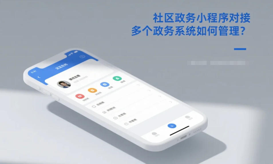 社區(qū)政務(wù)小程序?qū)佣鄠€(gè)政務(wù)系統(tǒng)如何管理?